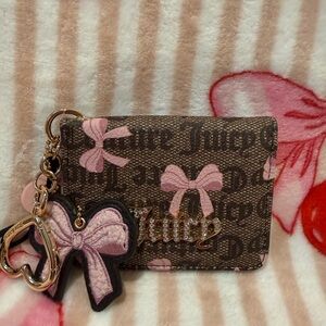 Juicy Couture Brown Wallet with Pink Bows